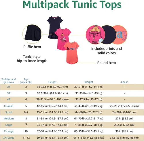 Vista 5 de Tienda Essentials - Túnica para niña (2 unidades)