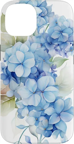Vista 4 de Funda para iPhone 11 con patrón de acuarela de hortensias