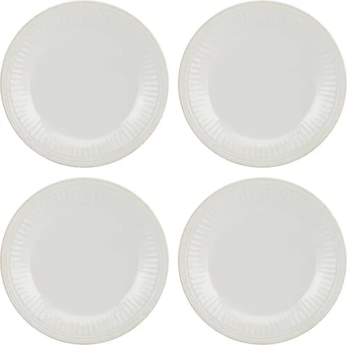 Vista 2 de Lenox 897388 French Perle Groove - Juego de vajilla de 12 piezas, servicio para 4