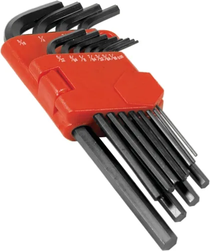 Vista 3 de Performance Tool W86102 11-Piece SAE Folding Hex Key Set with Black Oxide Finish and Organizer