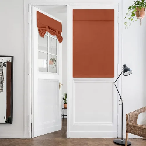 Vista 22 de HOMEIDEAS Cortinas Opacas para Aula para Puerta Principal, Cubierta de Ventana de Puerta de Aula, Persianas de Privacidad con Aislamiento Térmico