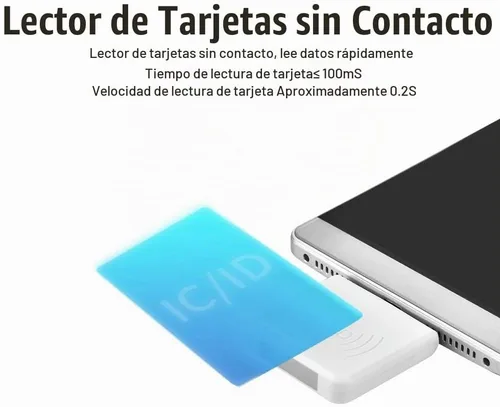 Vista 4 de Lector de tarjetas inteligentes sin contacto portátil, interfaz USB macho, IC/ID versión dual, lectura rápida de 0.2s, para PC, teléfono, tableta