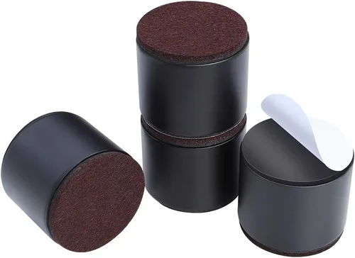 Vista 14 de Ezprotekt Elevadores de cama y muebles de 2 pulgadas, elevadores redondos pesados para sofá y sillas, ancho de 2.4 pulgadas, añade 2 pulgadas
