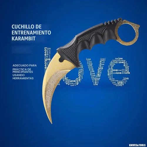 Vista 2 de TOPOINT Cuchillo de entrenamiento Karambit sin filo Karambit Cuchillo de entrenamiento de práctica sin herramienta de entrenamiento de vanguardia