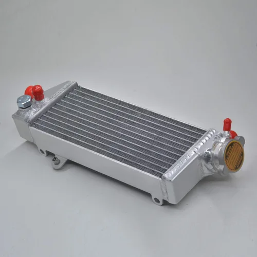 Vista 2 de radiador de aluminio compatible con KTM 250/350/450/500/530 EXC-F/EXC-R/XC-W/XCF-W 2008-2015 L+R (con lado tapón+lado sin tapa)
