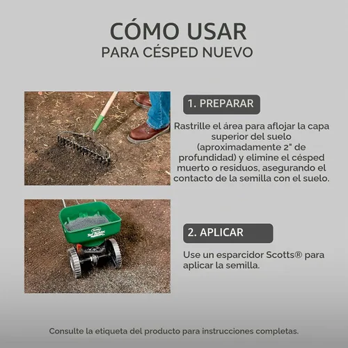 Vista 6 de Scotts Turf Builder - Mezcla rápida de semillas de césped, 3 libras. Césped de rápido crecimiento para un césped temporal, gema en 4-7 días