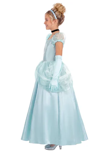 Vista 3 de Disfraz Deluxe para Niña de Cenicienta Disney Multicolor