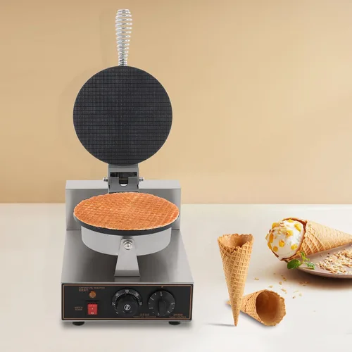 Vista 5 de Electric Ice Cream Cone Machine Commercial 1200W Waffle Cone Maker