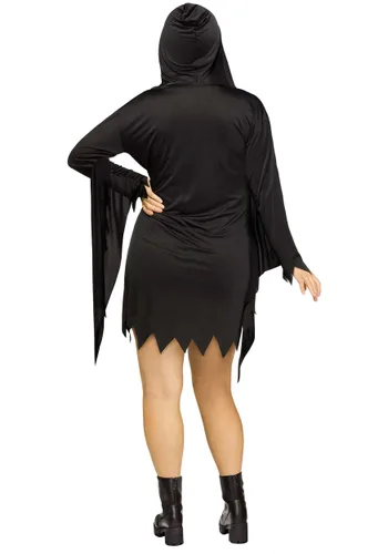 Vista 2 de Disfraz de Mujer Ghost Face Atrevida Talla Plus Multicolor