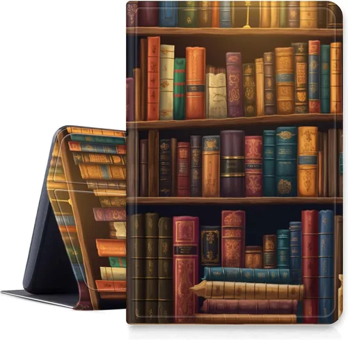 Vista 32 de Funda para tablet Amazon Kindle Fire HD 10 y 10 Plus de 10.1" (11ª generación, versión 2021), funda plegable con función de encendido y apagado