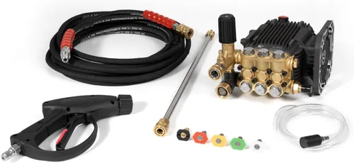 Vista 10 de Canpump CF 1522 E: 1500 psi @ 2.2 US gpm Bomba de repuesto para hidrolavadora eléctrica con descargador externo, eje horizontal de 5/8 pulgadas