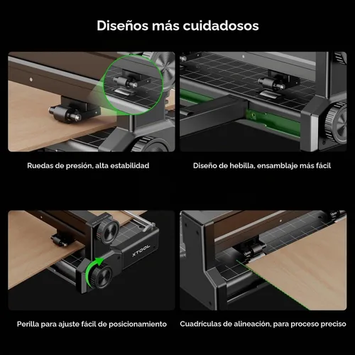 Vista 6 de xTool Alimentador automático para cortador láser xTool P2 55W Co2, socio para grabado y corte automático con precisión en áreas más grandes de hasta