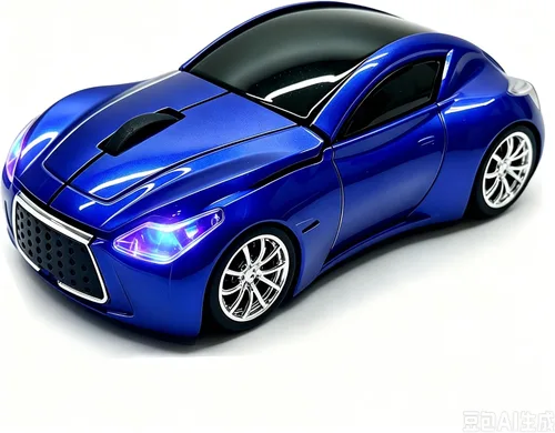 Vista 9 de Mouse inalámbrico de coche para computadora, con receptor USB, 3D, 1600 DPI, fresco y lindo, para computadora portátil, computadora, Mac