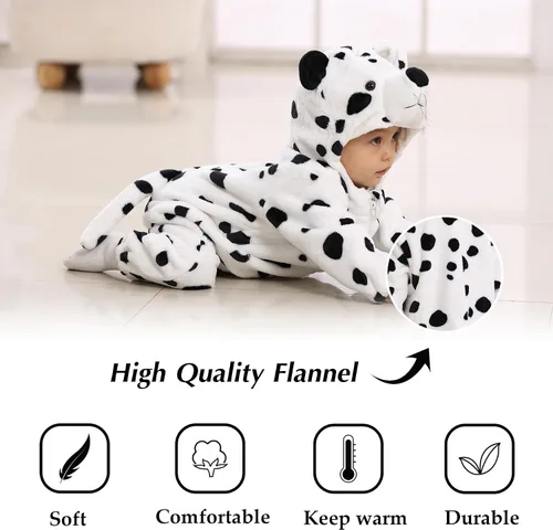 Vista 5 de TONWHAR Unisex-Baby Animal Onesie Costume Cartoon Animal Outfit Homewear Kids' One-Piece Rompers
