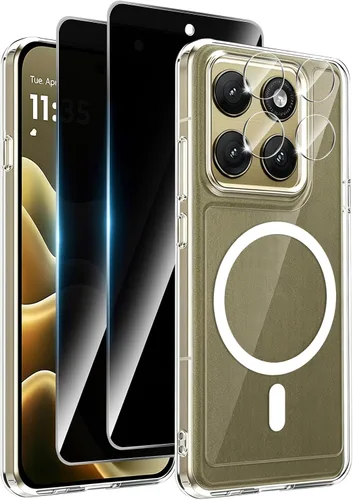 Vista 14 de Funda magnética para Motorola Edge 2026, con 2 protectores de pantalla de privacidad + 1 protector de lente de cámara, [no amarillento]