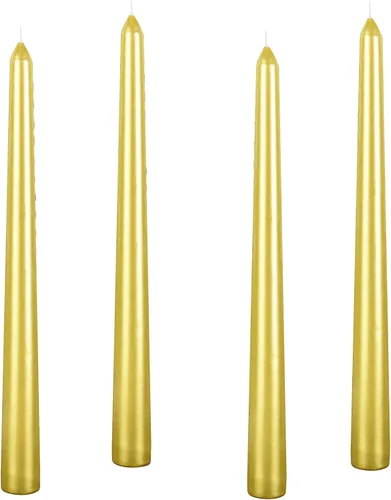 Vista 7 de Kemladio 4 velas cónicas de 10 pulgadas, quemadas sin perfume 7.5 horas, cena elegante, palitos de velas altas, decoraciones de fiesta de Halloween