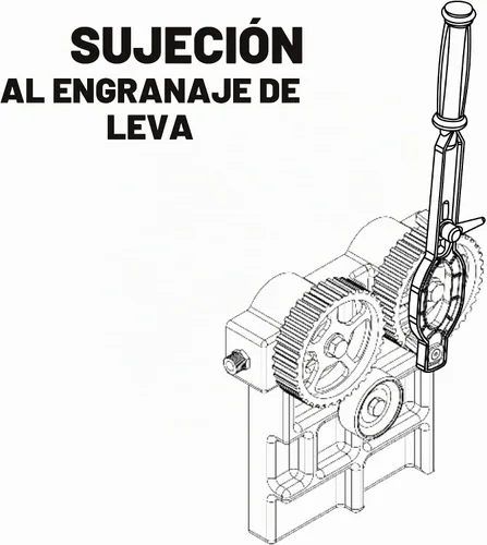 Vista 4 de Powerbuilt Kit de herramientas universal de soporte de engranaje de distribución, herramientas para quitar y reemplazar tuercas de retención