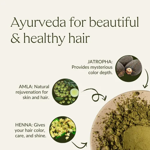Vista 7 de Khadi - Color de cabello Henna, Amla y Jatropha 3.53 oz