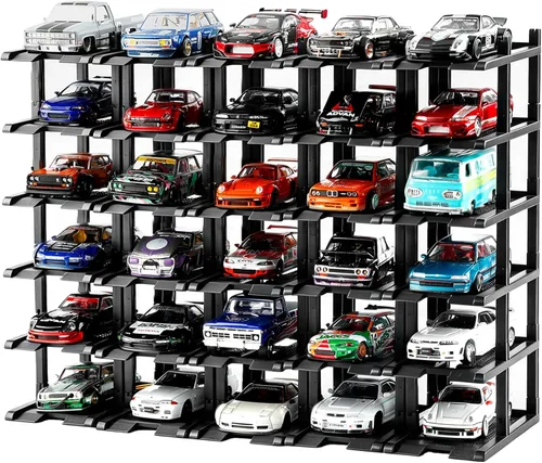 Vista 11 de Exhibición del coche fundido a troquel 1:64, garaje modular