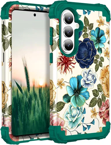 Vista 21 de Hocase Funda para Galaxy S20 FE 5G, Protección resistente a prueba de golpes, goma de silicona suave + parachoques de plástico duro, funda