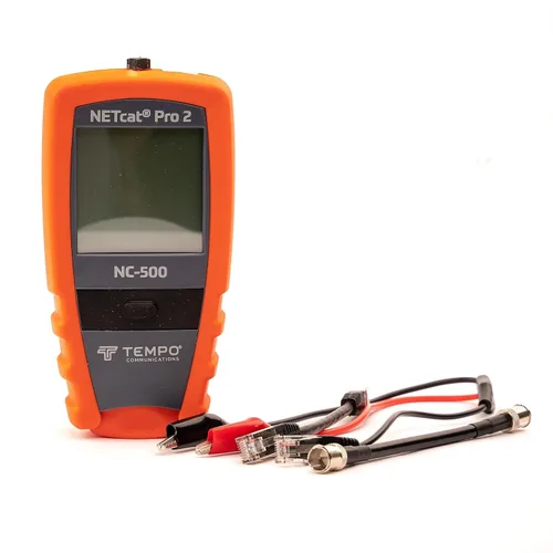 Vista 10 de TEMPO NC-100 NETcat Micro Herramienta de prueba de cableado, prueba de Ethernet coaxial, probador de cable digital para voz, datos, video, coaxial