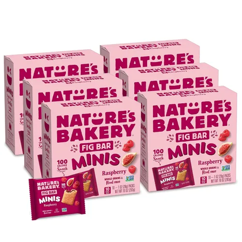 Vista 10 de Nature's Bakery - Minis de barra de higos y arándanos, fruta real, sin nueces, paquete de 60