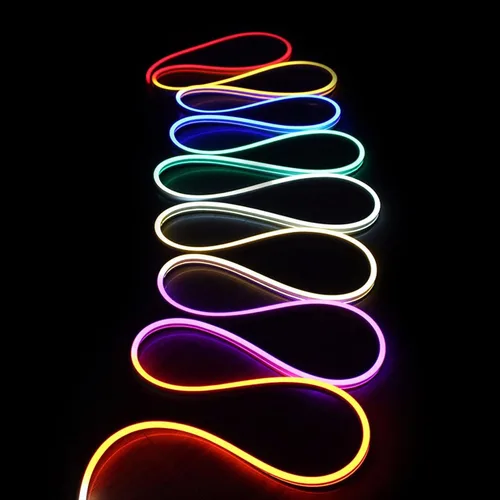 Vista 4 de Dream Color RGB - Cuerda de luz LED de neón SMD que cambia de color, 24 voltios, 33 pies