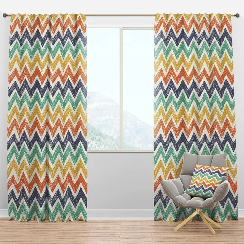 Vista 10 de DesignQ Cortinas con patrón hexagonal retro IX para dormitorio, cortinas para sala de estar, cortinas con aislamiento térmico, panel individual, 52