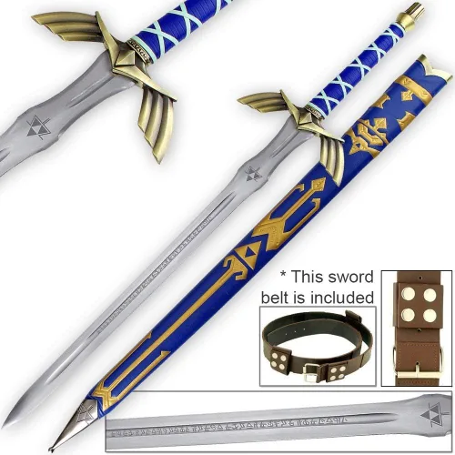 Vista 5 de Legend Of Zelda - espiga completa, espada Master Sword Skyward, edición limitada de lujo. Réplica