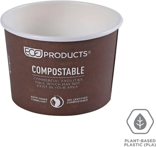 Vista 5 de Eco-Products, Inc Recipientes para sopa con diseño del mundo, Mixto, 1000