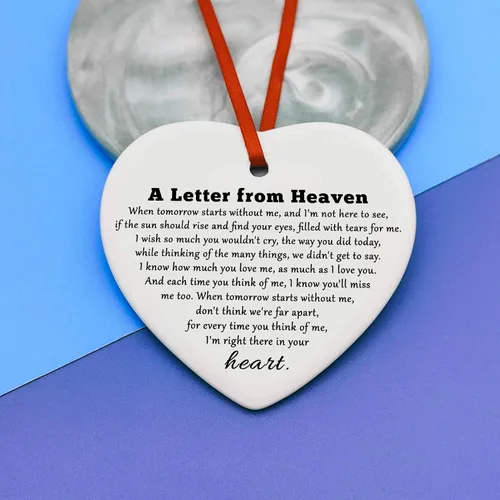 Vista 4 de Regalos de condolencias por la pérdida de mamá, adornos navideños, regalos conmemorativos de recuerdo por la pérdida de madre, papá, hija, hijo