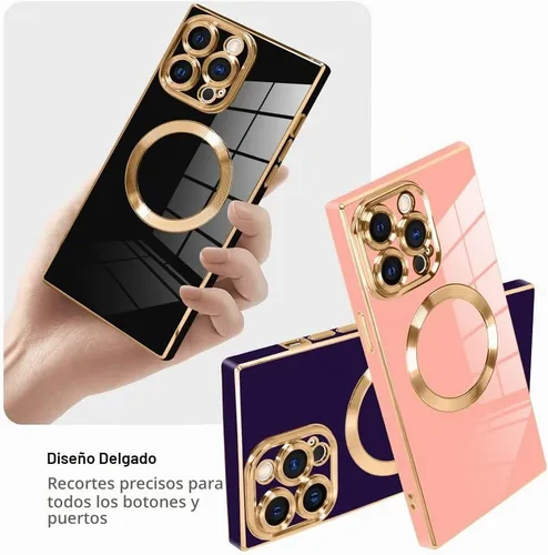 Vista 4 de LSL Estuche magnético para iPhone 13 Pro Max [Compatible con MagSafe], de TPU suave, para absorber golpes, antideslizante, antiarañazos, cubierta