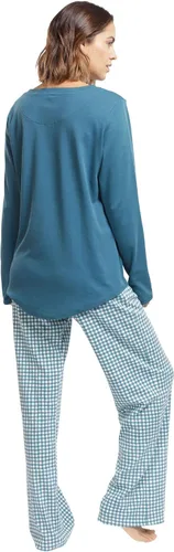 Vista 6 de jijamas Juego de pijama de algodón Pima increíblemente suave para mujer, la noche reparadora