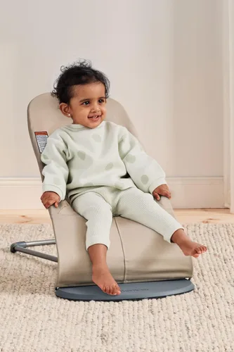 Vista 5 de BabyBjörn Bouncer Balance Soft, caqui/beige, tejido Asiento gorila ajustable 2 en 1 para bebé y silla para niños pequeños, recién nacido a niño