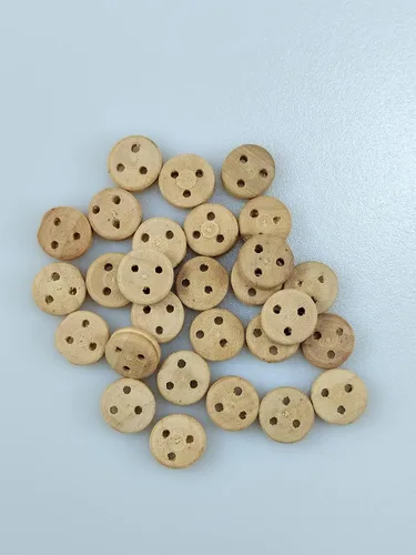 Vista 2 de GAWEGM Kit de construcción de modelo de barco Accesorio - Φ8MM Polea de madera 20pcs Accesorio de kit de construcción de modelo de barco