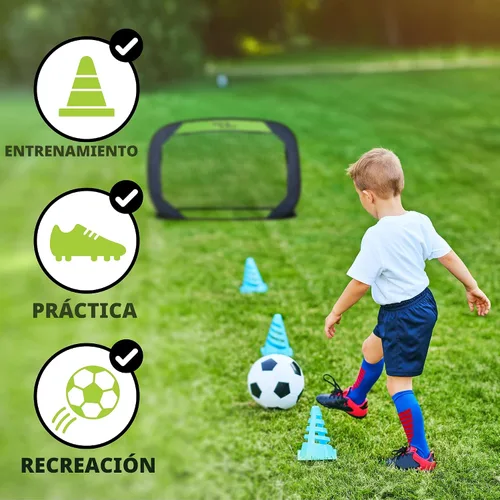 Vista 6 de Sport Squad Portable Soccer Goal Net Set