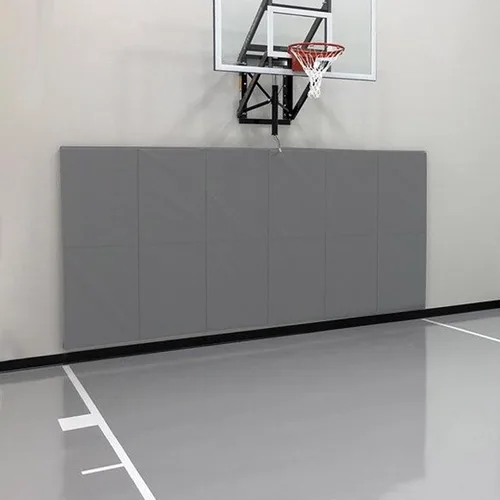 Vista 11 de Acolchados de Pared para Gimnasio Almohadilla de Protección de Pared para Cancha de Baloncesto - Colchoneta de Pared de Espuma Gruesa de 2" Negro