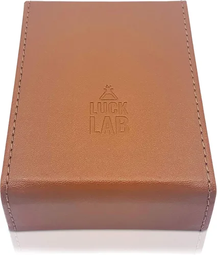 Vista 7 de Luck Lab Estuche de cuero para una sola baraja de cartas de juego/portacartas - Se ajusta a cartas de tamaño póker y puente (marrón)