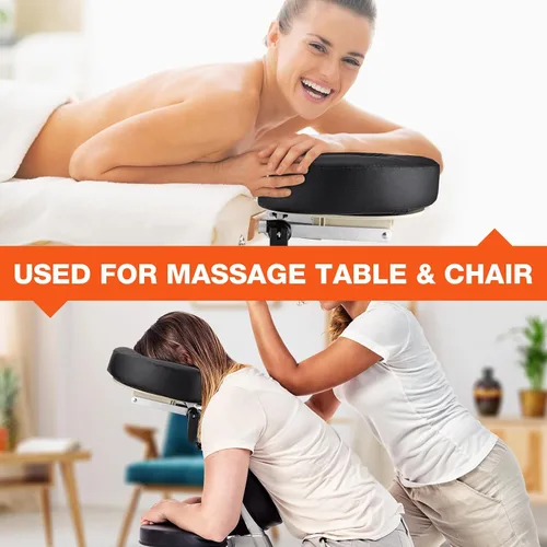 Vista 7 de Mesa de masaje, cuna y almohada, reposacabezas de cama de spa de masaje ajustable Massage Table/Bed/Chair Headrest Platform with Face Pillow