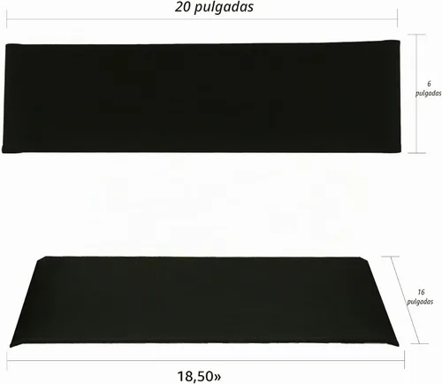 Vista 2 de Lona de reemplazo para silla de director Casual Home, Algodón, Negro