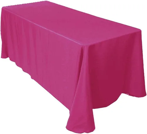 Vista 5 de ADD&SHIP Mantel rectangular (90 x 120 pulgadas) de largo, poliéster, reutilizable, para fiestas, eventos, banquetes, Acción de Gracias, Navidad