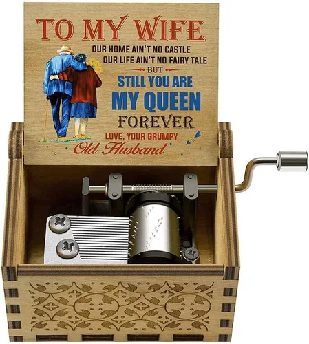 Vista 8 de Muzero Birthday Gift for Mom Dad, I Love You to the Moon and Back Music Box Gift for Daughter Son, Birthday Anniversary for Grandma Granddaughter