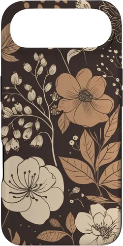 Vista 27 de Hazelnut Brown Wildflower Floral Flower Design Case for iPhone 17