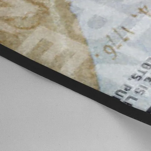 Vista 6 de Delantal de corte de pelo de billetes de 100 dólares, capa de poliéster con hebilla ajustable para adultos