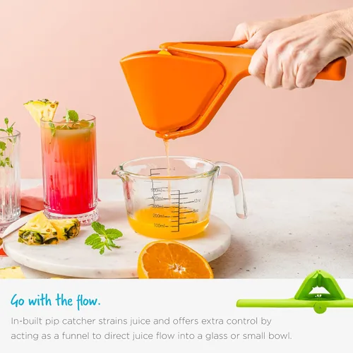 Vista 7 de Dreamfarm Original Lemon Fluicer - Exprimidor de cítricos plegable y fácil de apretar, 10 pulgadas, se adapta a lima y limón Almacenamiento que