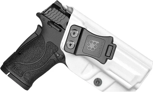 Vista 15 de Amberide IWB Kydex Holster for Smith & Wesson M&P 380 Shield EZ, Concealed Carry, No Optic/No Laser, Adjustable Cant, Posi-Click Retention, Made in