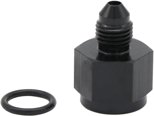 Vista 26 de 1/8 NPT hembra a -3 AN AN3 macho Flare Thread Expander adaptador Expander Accesorios de manguera Aluminio Negro