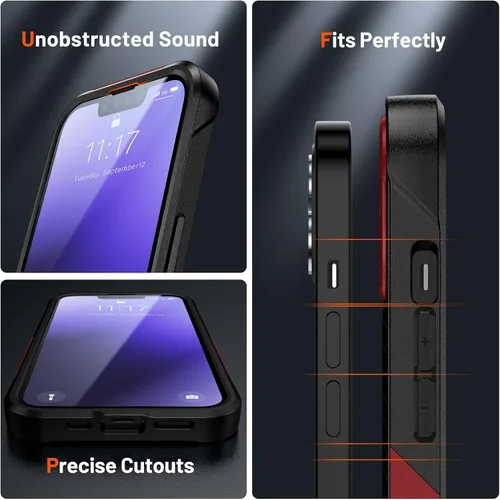 Vista 334 de Jeylly Funda para iPhone SE/Funda para iPhone 5S, Exterior de Plástico Duro que Absorbe Golpes + Interior de Silicona de Goma Defensor contra