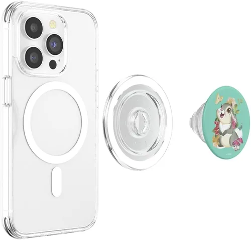 Vista 4 de Disney Bambi Thumper Floral Retrato PopSockets MagSafe PopGrip para iPhone