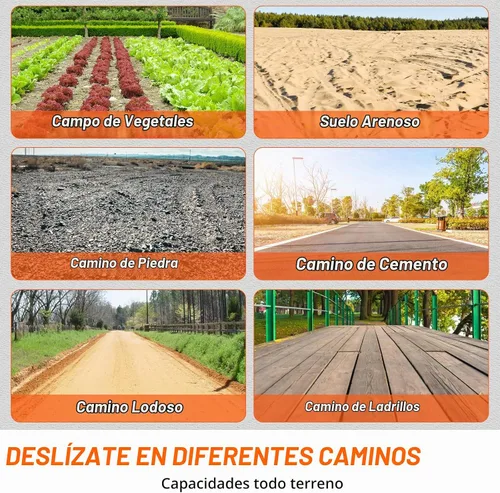 Vista 6 de VEVOR Carrito de mesa plegable, carrito de mesa resistente con ruedas giratorias de 5 pulgadas, carrito de plataforma de paneles de yeso de 1800